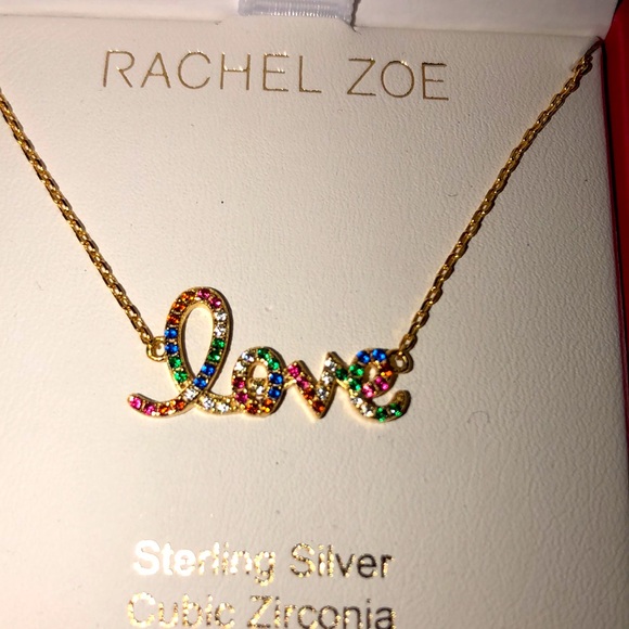 Rachel Zoe L💚💛💙VE Necklace - Picture 3 of 4
